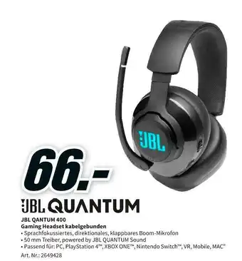 MediaMarkt Jbl qantum 400 Angebot