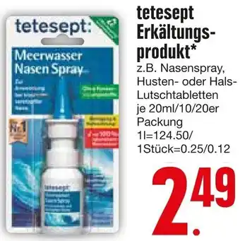 Edeka tetesept Erkältungsprodukt 20ml/10/20er Packung Angebot