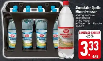 Edeka Abenstaler Quelle Mineralwasser 12x1 L Flasche Angebot