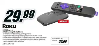 MediaMarkt Roku hd-streaming media player Angebot