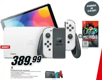 MediaMarkt Nintendo switch oled + metroid dread Angebot