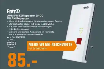 Saturn Fritz! wlan repeater Angebot