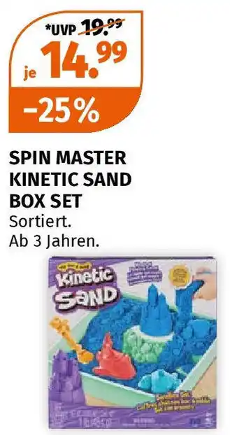 Müller SPIN MASTER KINETIC SAND BOX SET Angebot