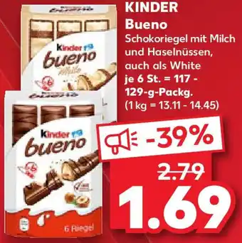 Kaufland KINDER Bueno 117-129 g Packg. Angebot