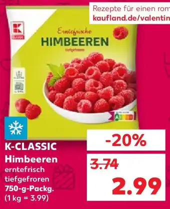 Kaufland K-CLASSIC Himbeeren 750 g Packg. Angebot