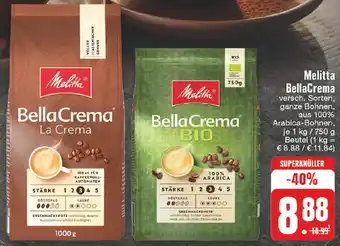 Edeka Melitta BellaCrema 1 kg/750 g Beutel Angebot