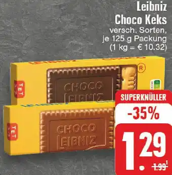 Edeka Leibniz Choco Keks 125 g Packung Angebot