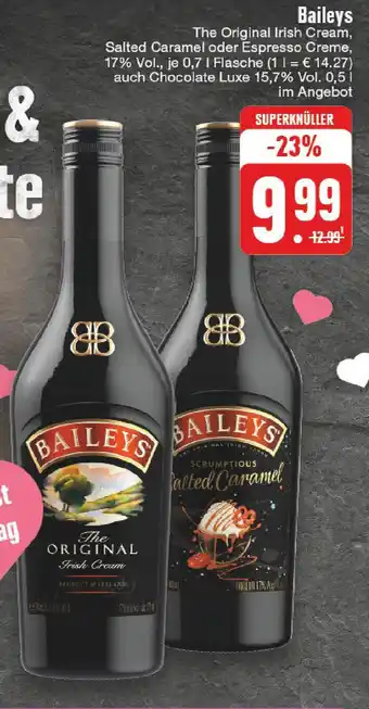 Edeka Baileys The Original Irish Cream 0,7 L Flasche Angebot