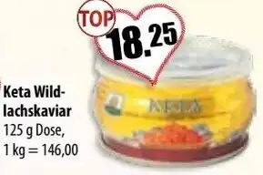 Mix Markt Keta Wildlachskaviar 125 g Dose Angebot