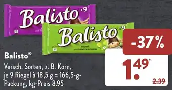 Aldi Süd Balisto 166,5 g Packung Angebot