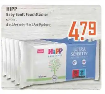 Klaas und Kock HIPP Baby Sanft Feuchttücher sortiert 4 x 48er oder 5 x 48er Packung Angebot