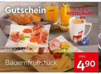 XXXLutz Xxxl restaurant gutschein bauernfrühstück Angebot