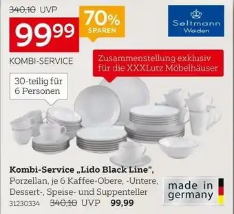 XXXLutz Seltmann kombi-service „lido black line“ Angebot