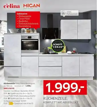 XXXLutz C'elina oder mican küchenzeile Angebot