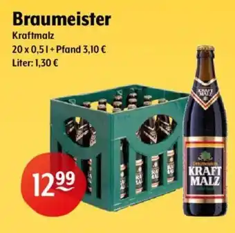 Getränke Hoffmann Braumeister Kraftmalz 20*500ml Angebot