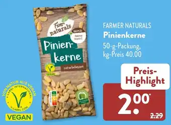 Aldi Süd FARMER NATURALS Pinienkerne 50 g Packung Angebot