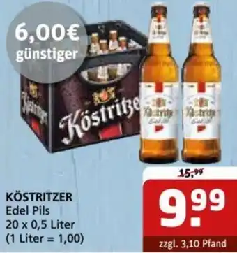 Getränke Quelle KÖSTRITZER Edel Pils 20 x 0,5 Liter Angebot