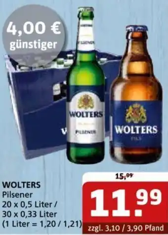 Getränke Quelle WOLTERS Pilsener 20 x 0,5 Liter / 30 x 0,33 Liter Angebot