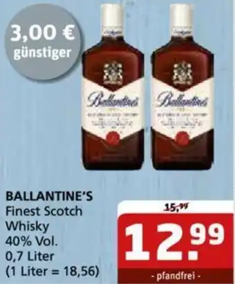 Getränke Quelle BALLANTINE'S Finest Scotch Whisky 0,7 Liter Angebot