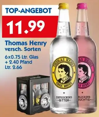 Hol'ab Getränkemarkt Thomas Henry 6x0.75 Ltr. Glas Angebot