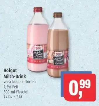 Markant Hofgut Milch-Drink verschiedene Sorten 1,5% Fett 500-ml-Flasche Angebot