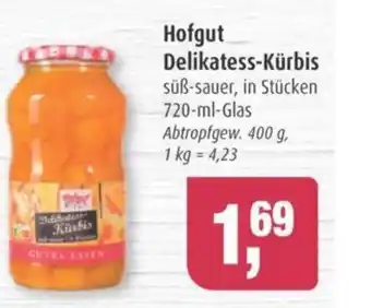 Markant Hofgut Delikatess-Kürbis süß-sauer, in Stücken 720-ml-Glas Angebot