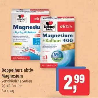 Markant Doppelherz aktiv Magnesium verschiedene Sorten 20-40 Portion Packung Angebot