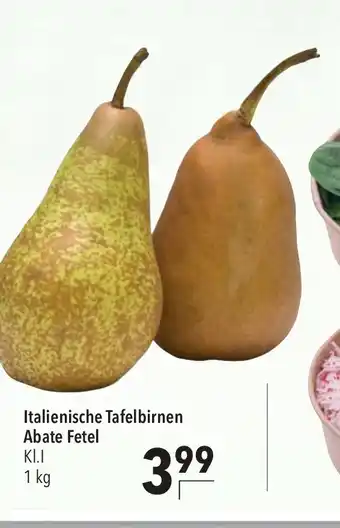 CITTI Markt Italienische Tafelbirnen Abate Fetel KI.I 1 kg Angebot