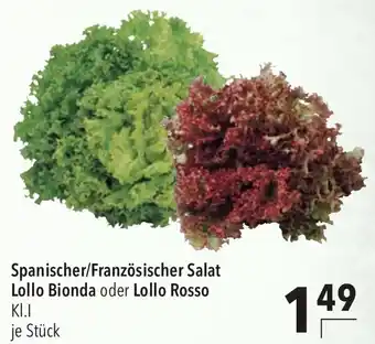 CITTI Markt Spanischer/Französischer Salat Lollo Bionda oder Lollo Rosso KI.I je Stück Angebot