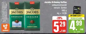 Edeka Jacobs Krönung Kaffee 500 g Angebot