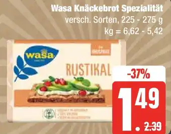 Edeka Wasa Knäckebrot Spezialität 225 - 275 g Angebot