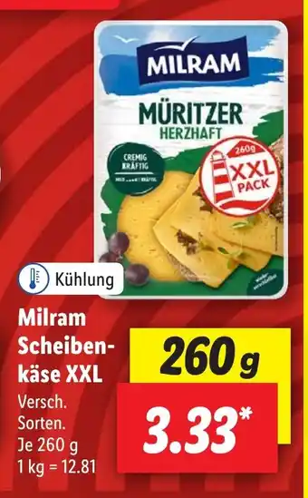 Lidl Milram Scheiben-käse XXL 260 g Angebot