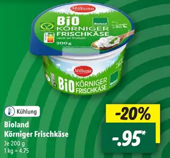 Lidl Bioland Körniger Frischkäse 200 g Angebot