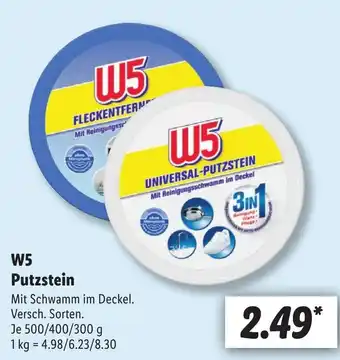 Lidl W5 Putzstein 500/400/300 g Angebot