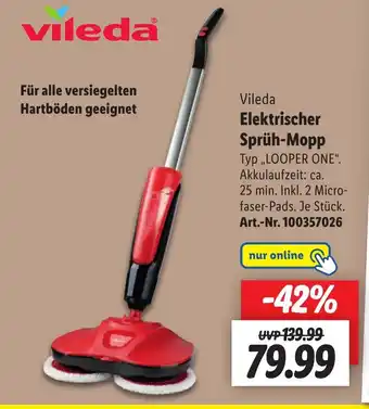 Lidl Vileda Elektrischer Sprüh-Mopp Angebot