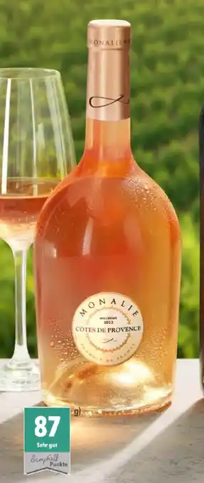 Lidl Monalie Côtes de Provence AOP, Roséwein, trocken 0,75 l Angebot