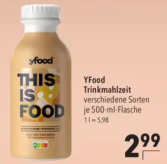 CITTI Markt YFood Trinkmahlzeit verschiedene Sorten je 500-ml-Flasche Angebot