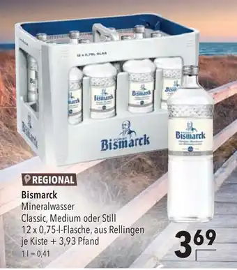 CITTI Markt Bismarck Mineralwasser Classic, Medium oder Still 12*750ml Angebot