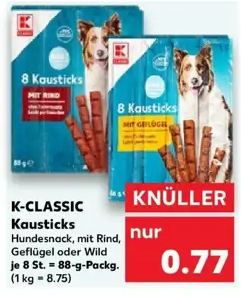 Kaufland K-CLASSIC Kausticks 88 g Packg. Angebot