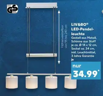 Kaufland LIV&BO LED-Pendel-leuchte Angebot