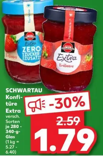 Kaufland SCHWARTAU Konfitüre Extra 280-340 g Glas Angebot