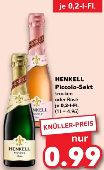 Kaufland HENKELL Piccolo-Sekt 0,2 L-Fl. Angebot