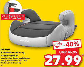 Kaufland OSANN Kindersitzerhöhung Junior Isofix Angebot