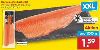 Netto Marken-Discount Norwegisches Lachsfilet ca. 1 kg Angebot