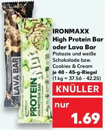 Kaufland IRONMAXX High Protein Bar oder Lava Bar 40-45 g Riegel Angebot