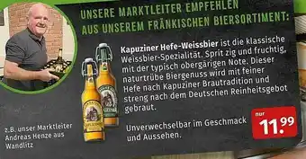 Markgrafen Kapuziner Hefe-weissbier Angebot