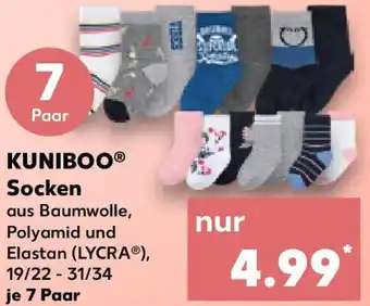 Kaufland KUNIBOO Socken 7 Paar Angebot