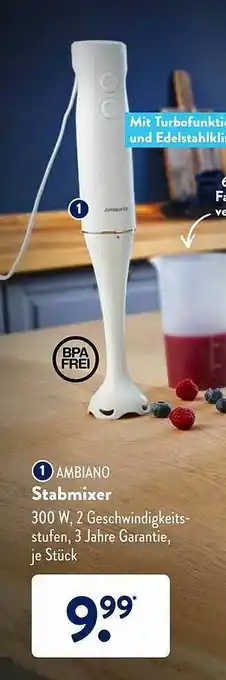 Aldi Süd Ambiano Stabmixer Angebot