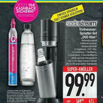 E-Center Sodastream Trinkwasser-sprudler-set Duo Titan Angebot