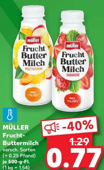 Kaufland MÜLLER Frucht-Buttermilch 500 g Fl. Angebot